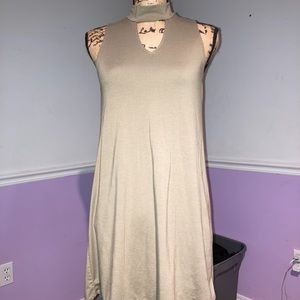 Aeropostale Olive Green Keyhole Dress